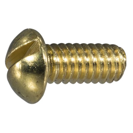 MIDWEST FASTENER #8-32 x 3/8" Brass Coarse Thread Slotted Faucet Screws 10PK 72934
